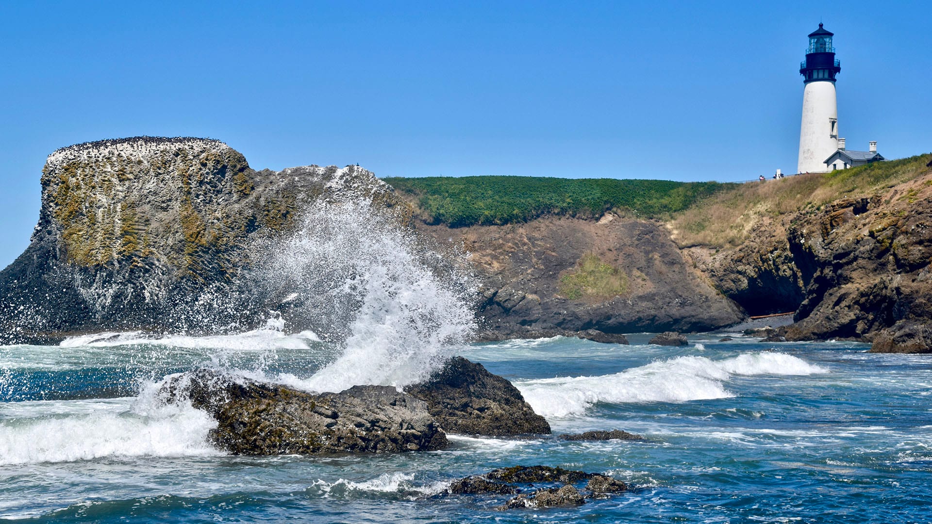 The Yaquina Head lighthouse is Oregon’s tallest lighthouse.